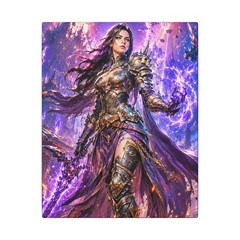 Female Warrior Fantasy Art Matte Canvas | Stretched Wall Art