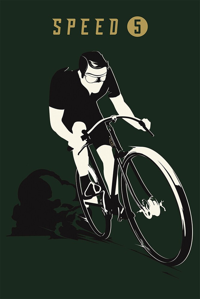 Bicycle Wheel Landscape Sport Rare Hot New Wall Art Home Decor – POSTER 20×30