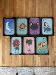SAPNA SHAH EL SOL SUN WALL ART 12”x18” LOTERIA #95 LOTTERY PRINT MEXICAN DECOR