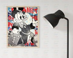 Alec Monopoly Money Bag Art Print| Mounted Canvas | Framed Canvas |Acrylic