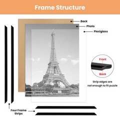 upsimples 12×16 Picture Frame Black 3 Pack, Scratch-Proof Poster 12×16,