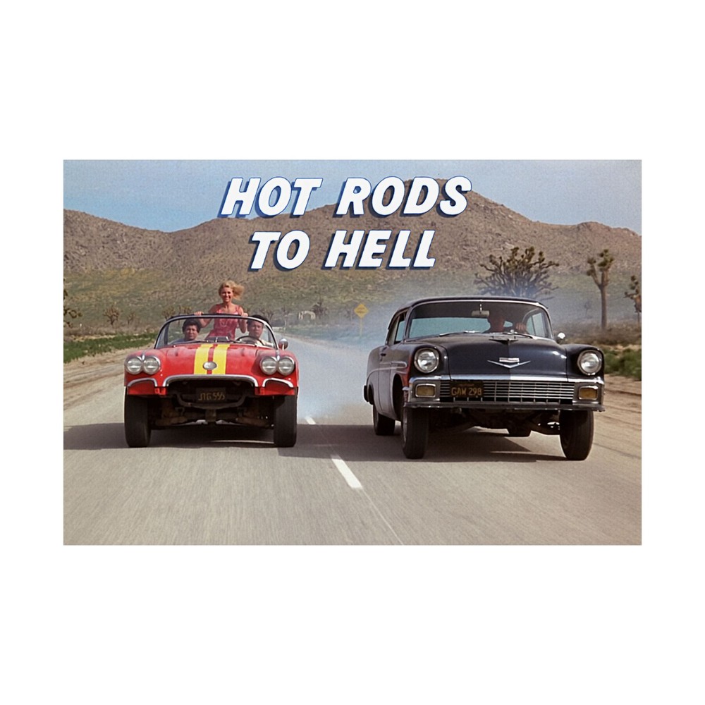 Hot Rods to Hell, Movie still, road rage, Hooligans, teenagers, Rock