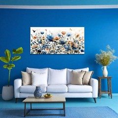 Watercolors Floral Canvas Wall Art Prints for Home Decor Living Room Dining R…