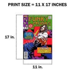 Red Hot Chili Peppers John Frusciante Funky Monks Comic Book Poster – 11×17 in.