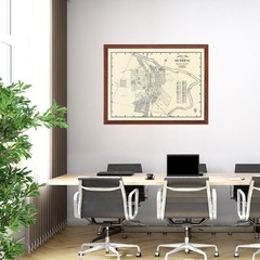 Old Map of Redding, CA 1920 – Vintage Redding California Art