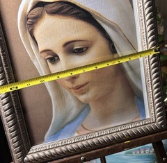 MEDJUGORJE VIRGEN VIRGIN MARIA MARY VTG 17”x14”