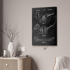 Springy Dog Toy Patent Wall Art: Game Room Art, Geek Gift, Teacher Gift