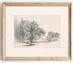 Vintage Wall Art Decor Neutral Landscape Sketches Canvas Prints Vintage Lands…