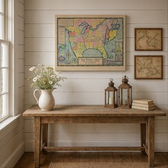A New Yorker’s Idea of America 1935 Vintage Illustrated USA Map Wall Art