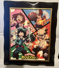 My Hero Academia Framed Print 11×8 (Frame 13.5×11) Damaged Frame