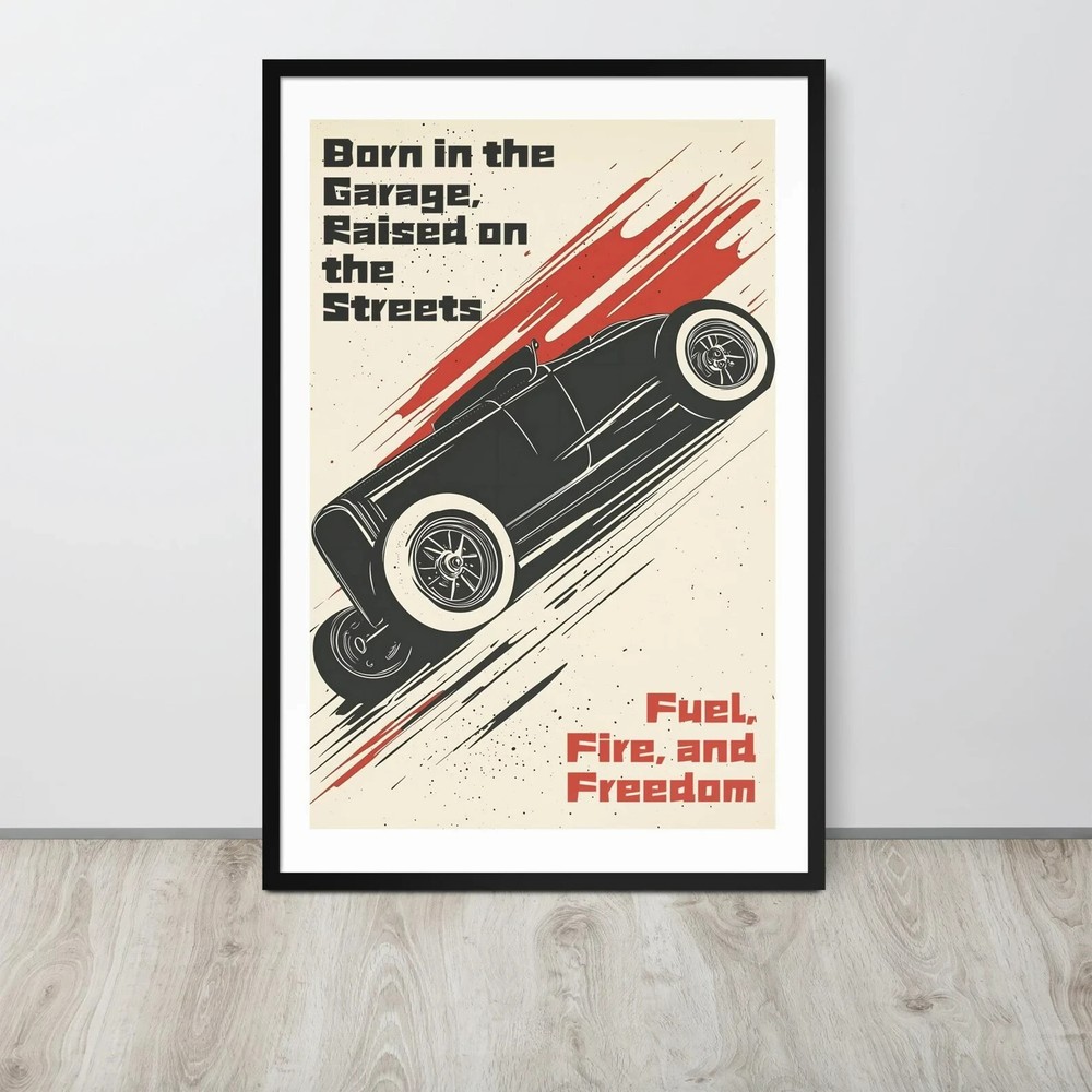 Vintage Hot Rod Poster Vintage Car Print – Poster Decor