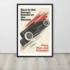 Vintage Hot Rod Poster Vintage Car Print – Poster Decor