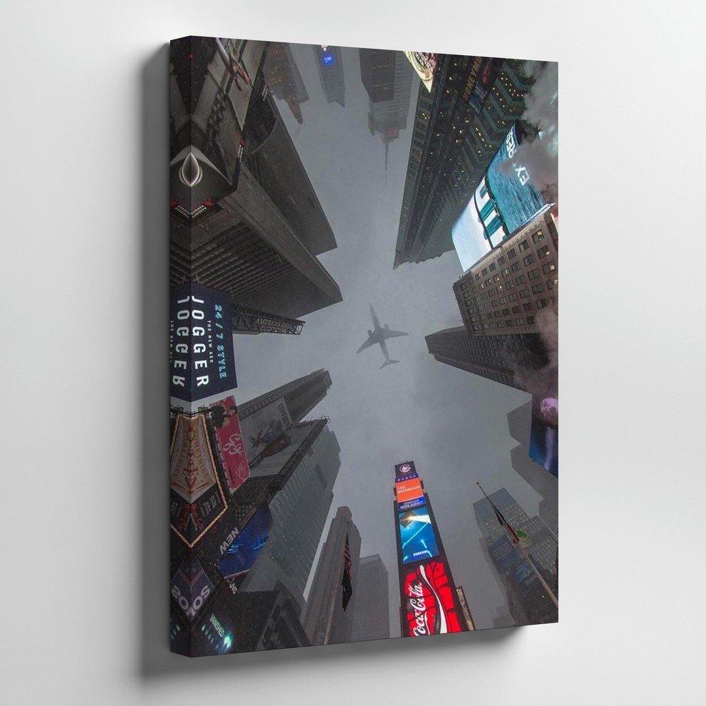 Times Square New York City Skyline Canvas Wall Art Modern Urban Cityscape Home