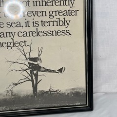 Vintage Aviation Safety Quote Framed Print Pilot Gift Wall Art 14.5×11.5