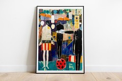 Afrocentric Abstract Poster Black Identity Contemporary Wall Art Print