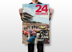 24 Hours Of Le Mans 1967 Vintage Racing Travel Wall Art Home – POSTER 20″x30″