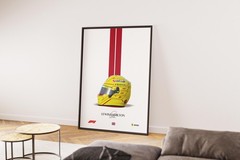 Lewis Hamilton F1 Poster | 2025 Racing Car & Helmet Formula 1 Wall Art