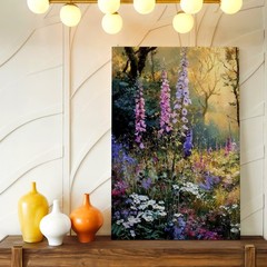 Nature Canvas Wildflower Meadow Forest Landscape Floral Gallery Office Print