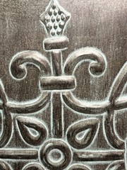 VTG Three (3) Southern Living at Home Square Wall Art Patina Metal Panels 14×14″