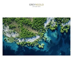 Top view of Natural Landscape WallArt Print pick size A4/A3/A2/90x60cm