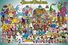 Hanna Barbera Characters Poster Wall Art Retro Cartoon TV Show Print Collage
