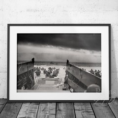 Into The Jaws Of Death D-Day Normandy Premium Art Print