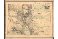 Map of Colorado Territory; Central Gold Region; Antique Map 1862