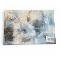 Modern Abstract Wall Art Blue Gray For Office – 10 X 14.5 – New Sealed