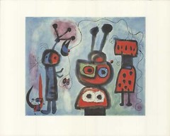 JOAN MIRO The Bird with a Calm Look, it’ Wings in Flames 15.75″ x 19.75″ Offset