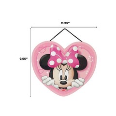 Disney Minnie Heart Hanging Wood Sign – Cute Pink Minnie Decor for ‘ Bedroom …