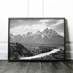 Ansel Adams The Tetons and the Snake River, Grand Teton National Park Art Print