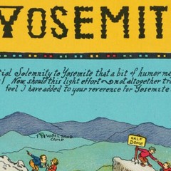 Color Pictorial Wall Art Map of Yosemite National Park circa 1931