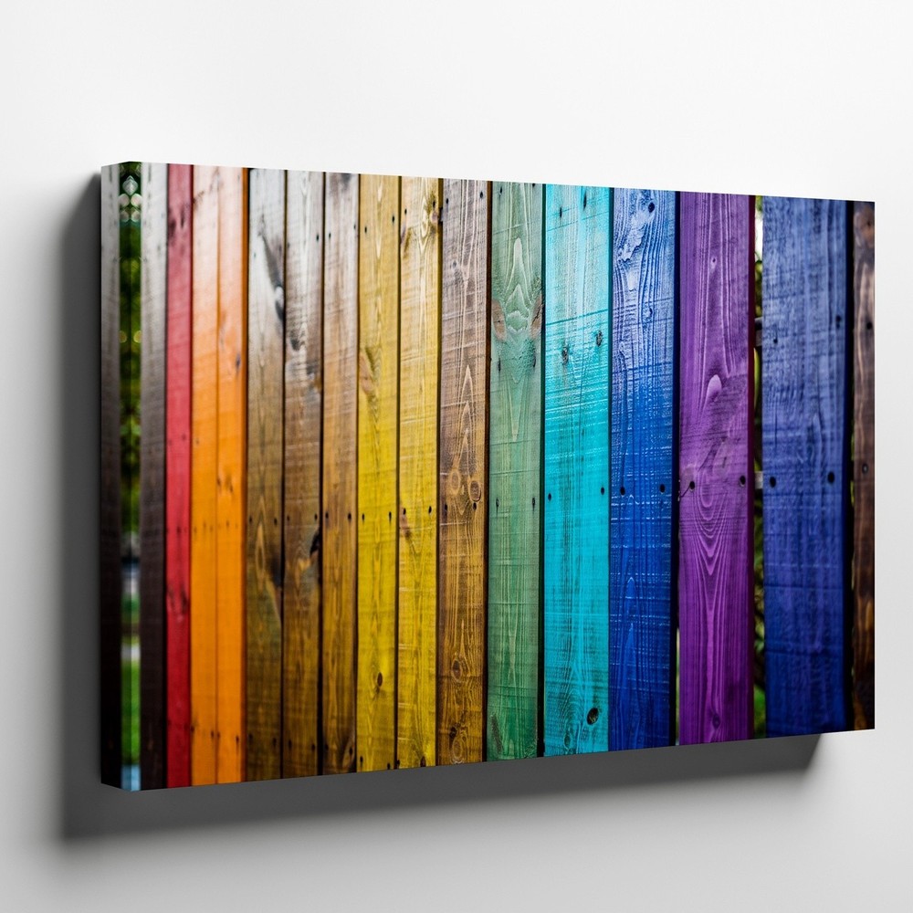 Create A Vibrant Vertical Composition Featuring An Array Of Wooden Wall Art