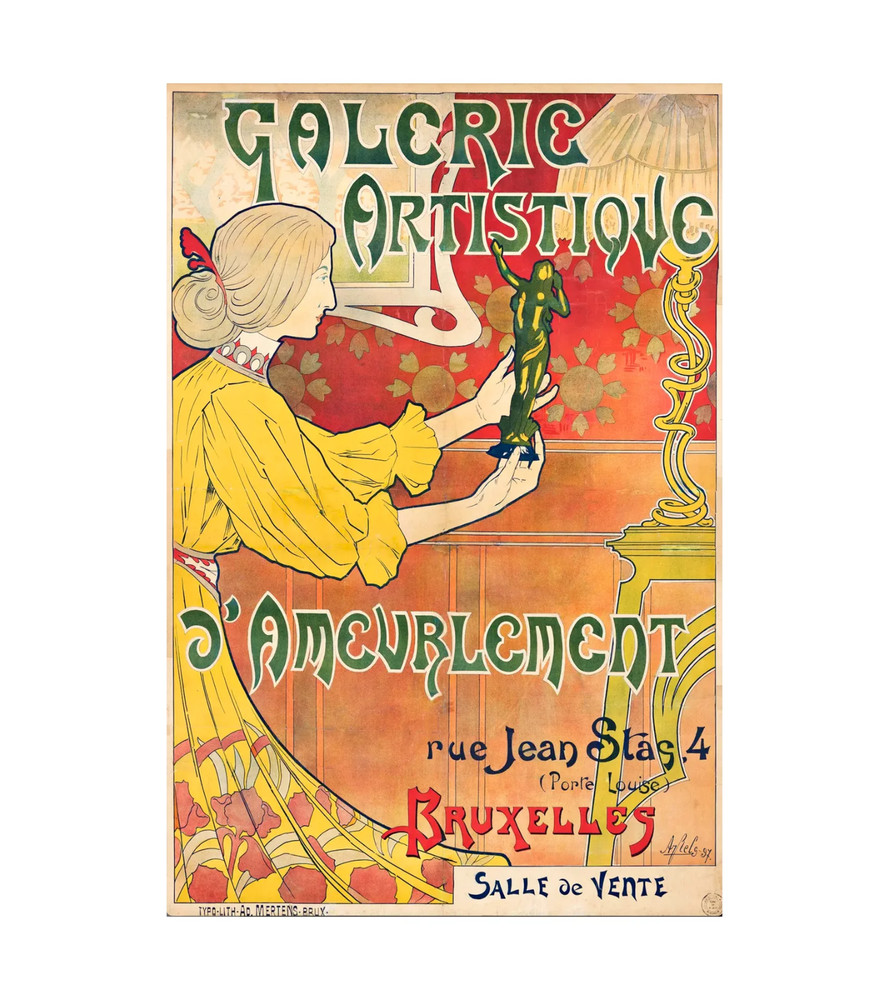 1897 GALERIE ARTISTIQUE D’AMEUBLEMENT Movie Poster or Canvas