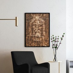 Shroud of Turin – Face of Jesus Christ Bible God Christian Wall Art Poster Print