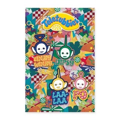Teletubbies With Names In A Glitter Poster 24” x 36”, One Size, white