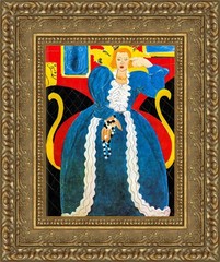 Henri Matisse: Lady in Blue | Framed Canvas Reproduction