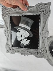 Set Of 3 Framed Gothic Halloween Skeleton Framed Cameo Wall Decoration Victorian