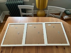 IKEA Floral Botanical Wall Art Prints Framed Set of 3 White Frames Decor