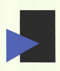 CASIMIR MALEVIC Triangle and Rectangle 19.5″ x 16″ Serigraph 1991 Modernism