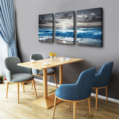 TTHYUEWS Beach Wall Art for Living Room Canvas Wall Decor for Bedroom Office Dec