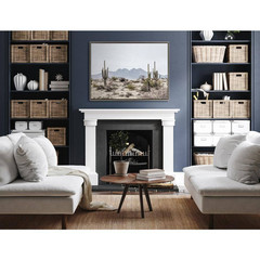 Sylvie «Tall Saguaro Cacti Desert Mountain» by the Creative Bunch Studio Gray Fr