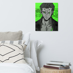 One Piece Zoro Wano – Metal prints