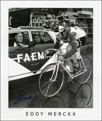 Eddy Merckx Signed Print- Tour of Flanders 1969, 20 x 24 Inch Cycling Photo