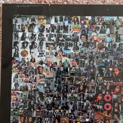 Bob Marley Photo Mosaic Poster Print, Vertical, Multicolor/Black