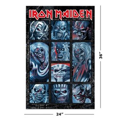 Iron Maiden – Music Poster (10 Eddies / Grid) (Size: 24″ x 36″)