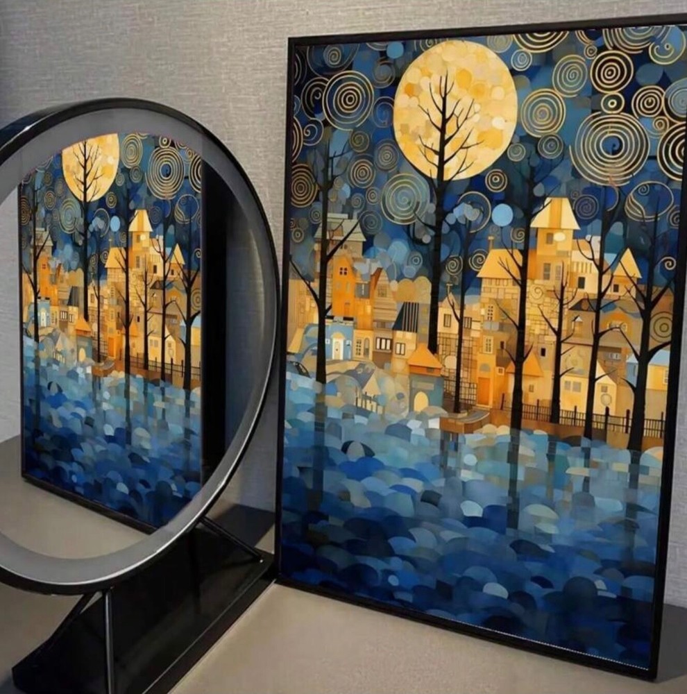 Canvas Wall Art EVENING MOON by GUSTAV KLIMT 12 x 16 Unframed 539