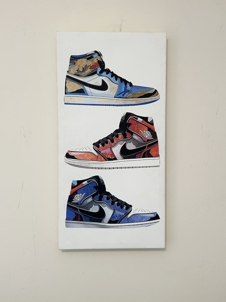 Notori Art «Primary Sneakers” Wall Art Canvas