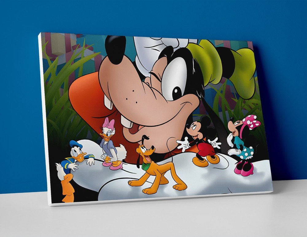 Goofy Poster or Canvas – Goofy Disney Character Wall Art Decor