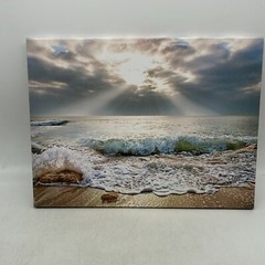 Sunshine Waves Aijuyuan Li Sea View Landscape Canvas Panting Size 12X16 Inch